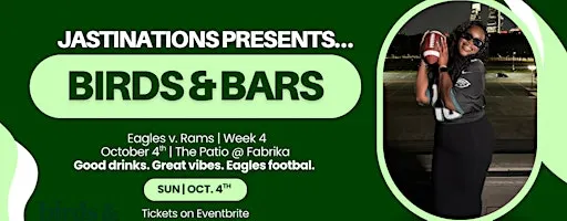 Birds & Bars: Eagles vs. Rams Watch Party