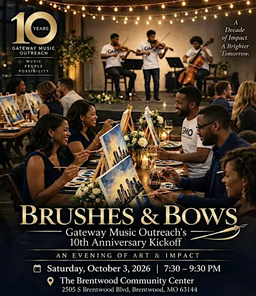 Brushes & Bows: Gateway Music Outreach's 10th Anniversary Kickoff