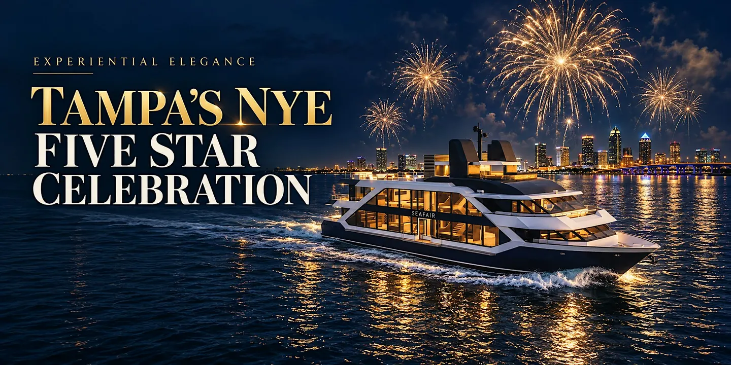 Tampa Bay's only 5-Star NYE Cruise Aboard a superyacht - Families Welcome