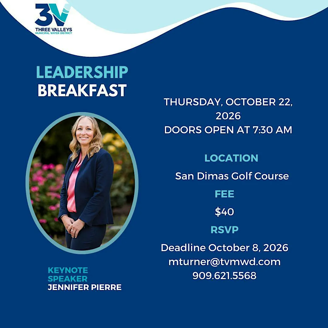Three Valleys MWD's October Leadership Breakfast