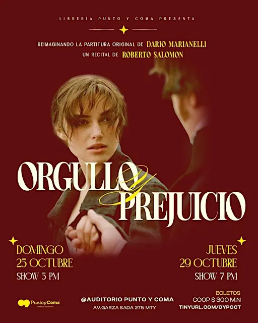 ORGULLO Y PREJUICIO | Recital de Piano