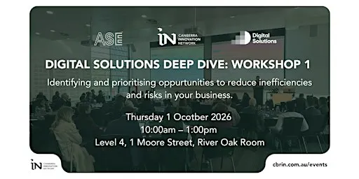 Digital Solutions Deep Dive: Workshop 1