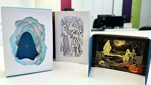 Create & Connect: Haunted Worlds - Halloween Tunnel Books