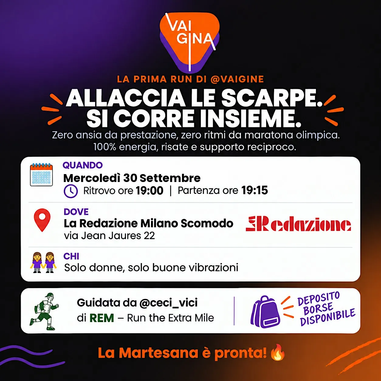La prima run delle VAIGINE!