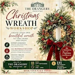 Christmas Wreath Making at The Orangery Ingestre