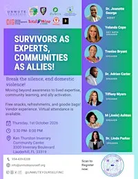 Survivors as Experts, Communities as Allies!