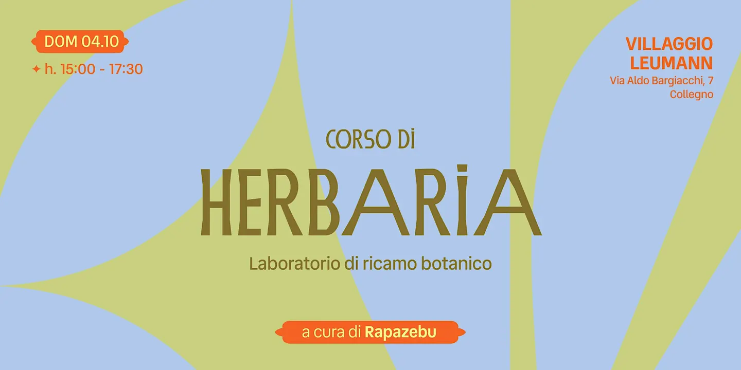 Herbaria, laboratorio di ricamo botanico con Marta Ricchiardi