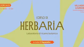 Herbaria, laboratorio di ricamo botanico con Marta Ricchiardi