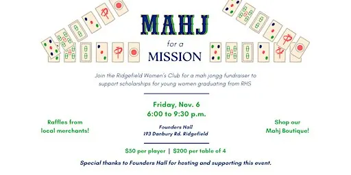 Mahj for a Mission_Ridgefield Women's Club