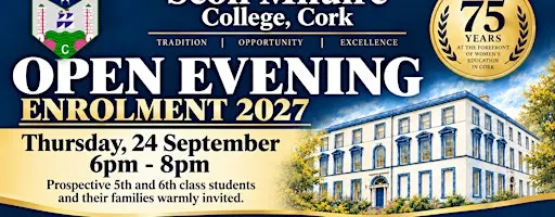 Scoil Mhuire College, Cork- Open Night- Principals Address-19:30pm