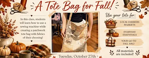 Learn to Use a Sewing Machine / Make your own Patchwork Tote Bag with Keri!