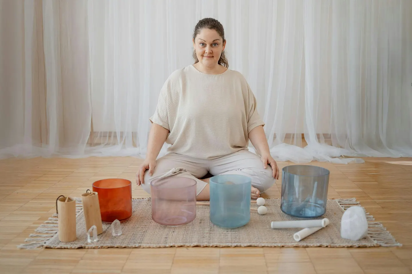 Klangmeditation mit Kristallklangschalen
