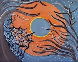 Sip and fun Painting event at Brick and Barrel: Haunted Woods Paint and sip