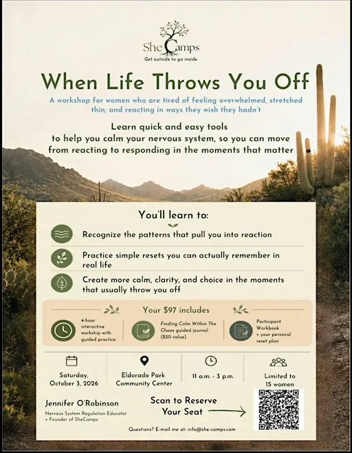 When Life Throws You Off: A Nervous System Reset Workshop for Women