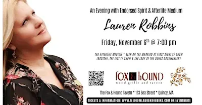 Quincy, MA - Spirit & Afterlife Medium Event with Lauren Robbins Seen on TV