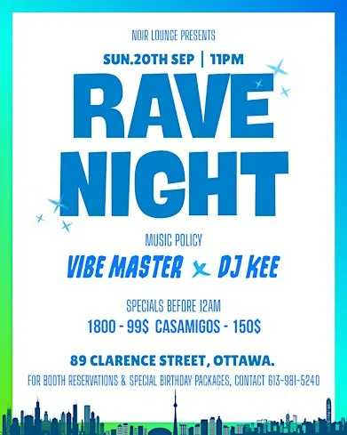 Rave Night: Sold out Every Year | Glow Sticks | Birthday Specials!