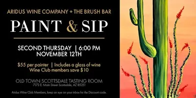 Aridus x Brush Bar Paint & Sip