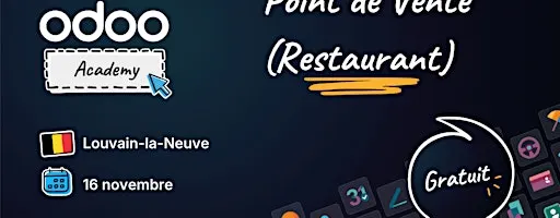 Odoo Academy Point de Vente (Restaurant)- Louvain-la-Neuve