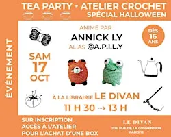 Tea time Hachette, atelier crochet avec Annick Ly (alias @a.p.i.l.y)