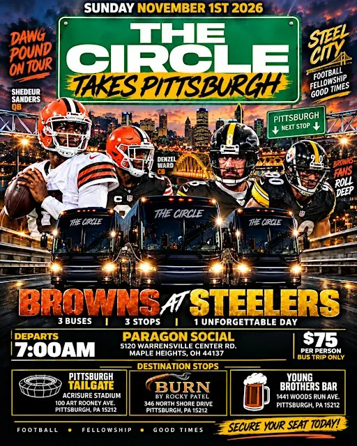 The Circle “Takes Pittsburgh Bus Trip” Sunday November 1st 2026