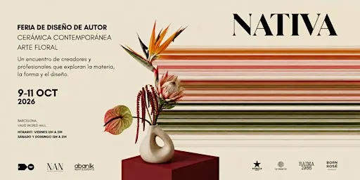 Nativa Feria de diseño de autor, cerámica contemporánea y arte floral