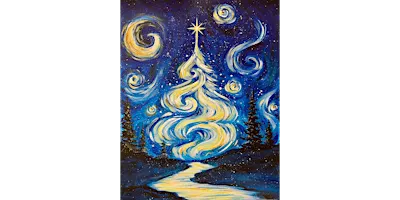 A Starry Night Christmas - Paint and Sip in Cincinnati | Classpop!™