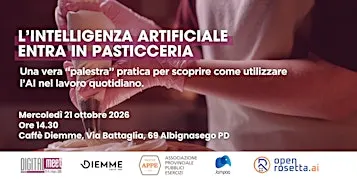 L’INTELLIGENZA ARTIFICIALE ENTRA IN PASTICCERIA