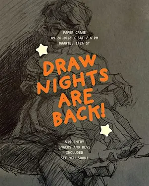 Paper Crane Art Center's Live Draw Night