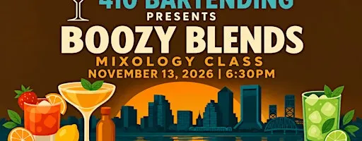 Boozy Blends Mixology Class Fall Edition