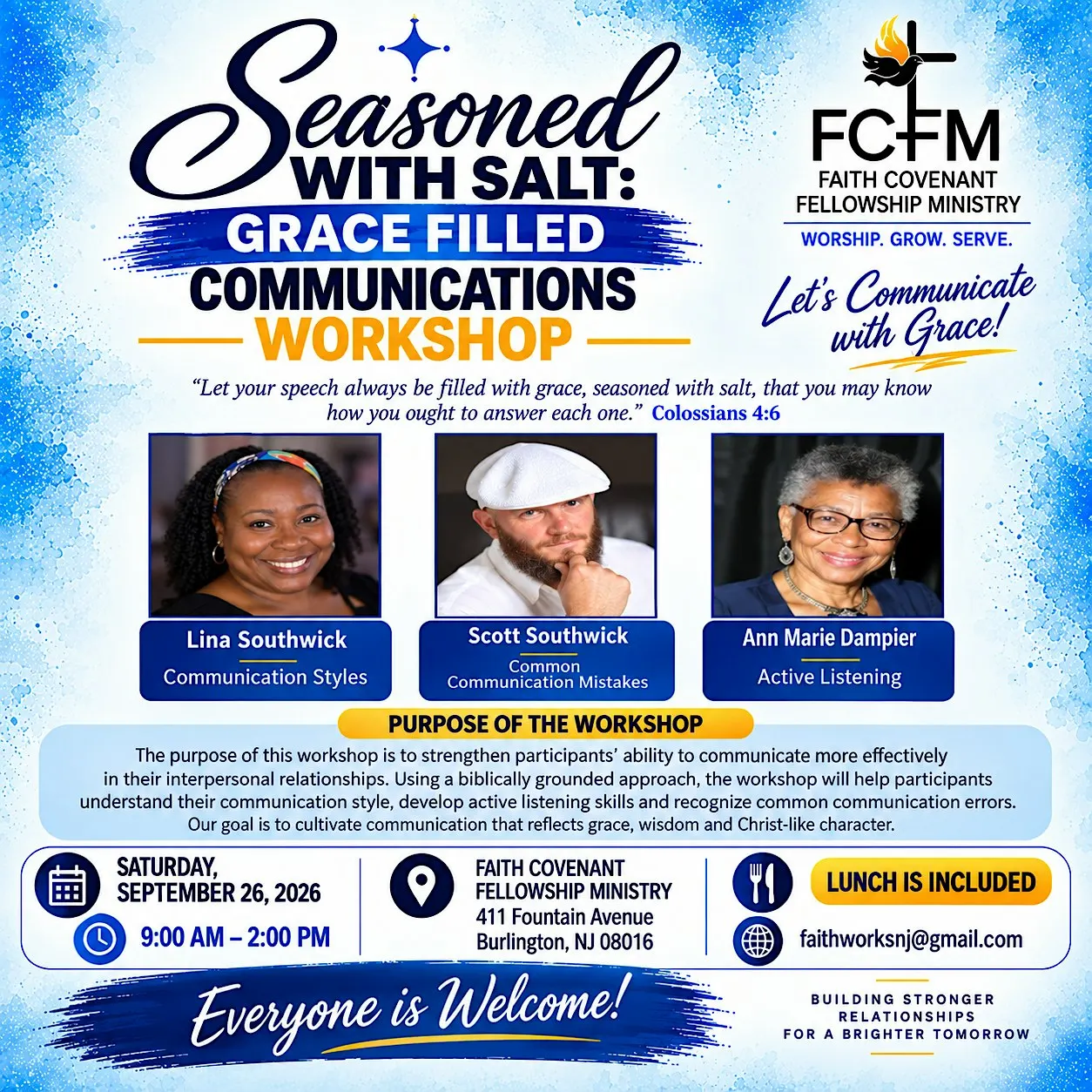 Seasoned with Salt: Grace Filled Communications Workshop