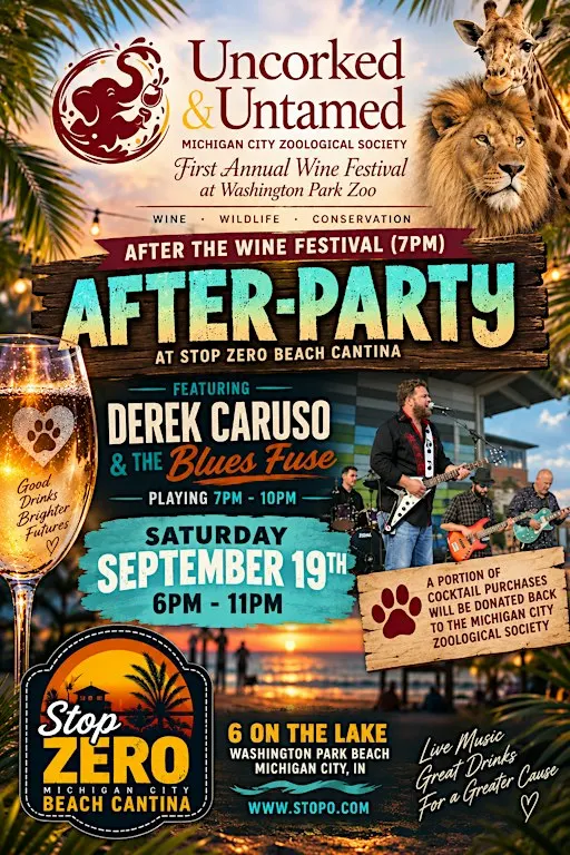 Derek Caruso & The Blues Fuse-Giveback by Michigan City Zoological Society