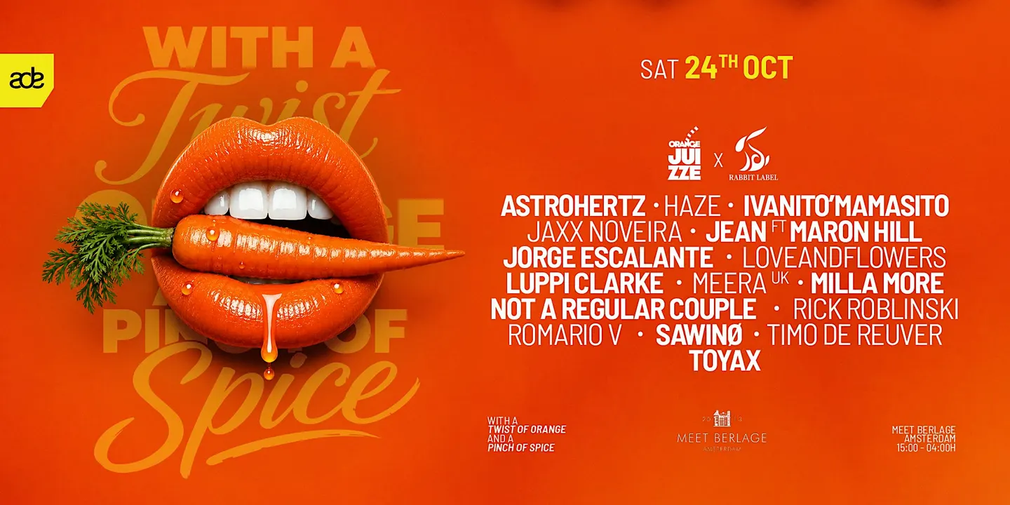 WITH A TWIST OF ORANGE AND A PINCH OF SPICE @ ADE 2026