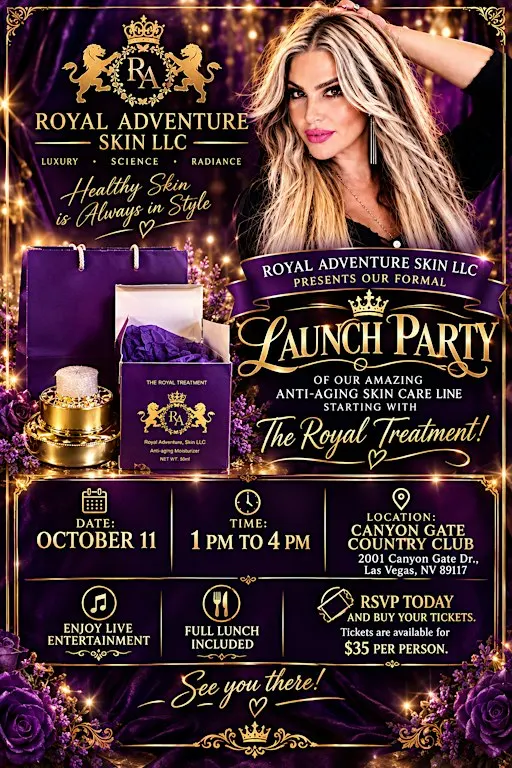 Royal Adventure Skin LLC launch party created by Denise Fuleihan