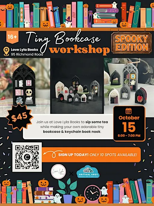 Tiny Bookcase (Spooky Edition) Workshop with Critical Cozy
