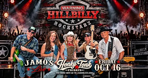 Honky Tonk Fridays | Hillbilly Rockstarz at Jamo's Live
