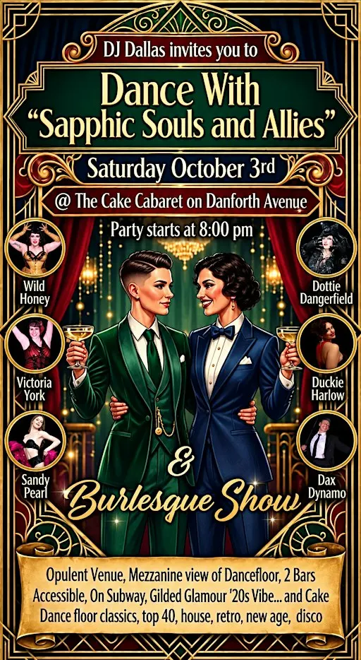DJ Dallas Dance Party 'The Speakeasy' w Fun Performances- 8PM to 1AM