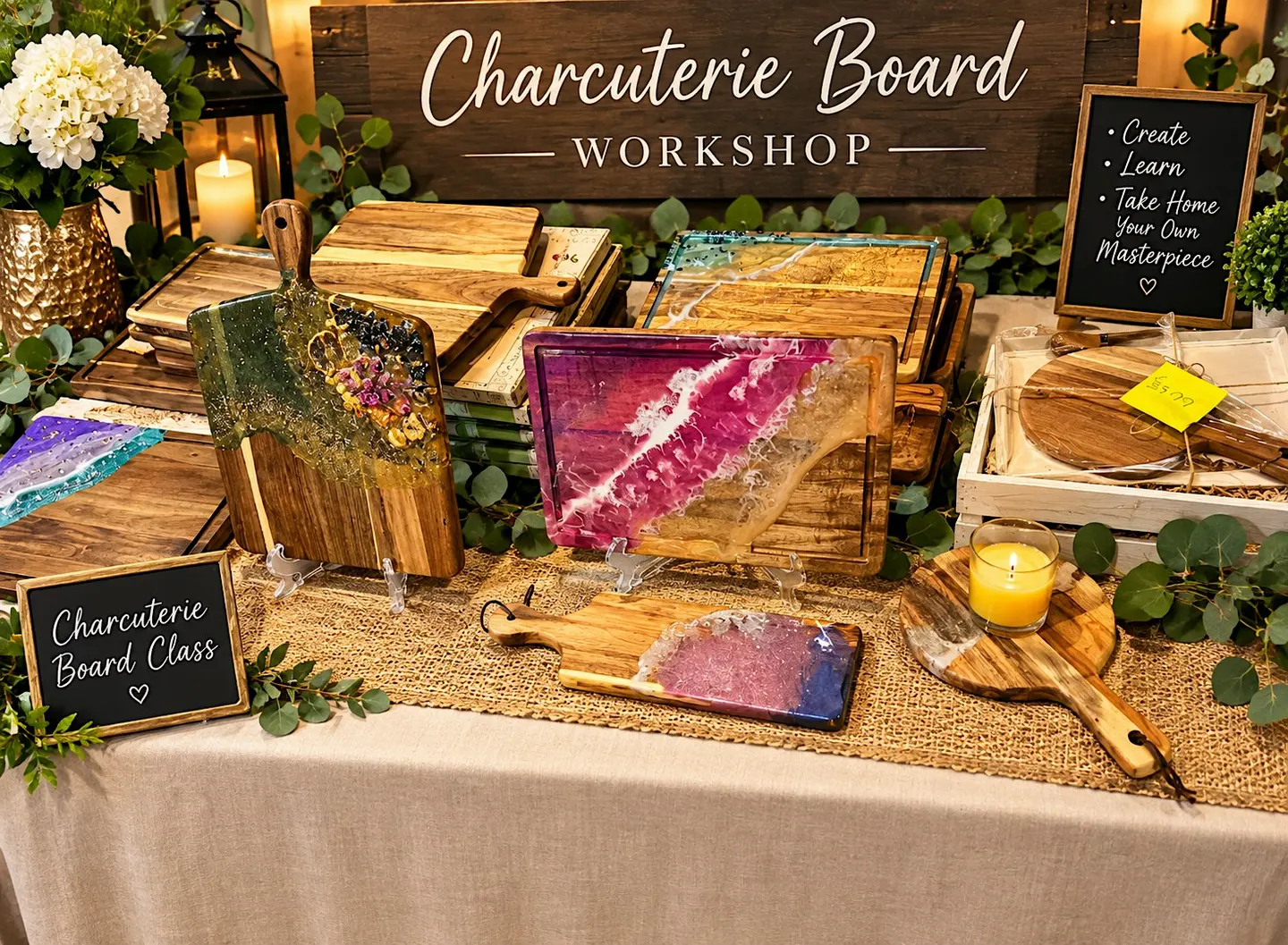 Luxury Charcuterie Board Workshop
