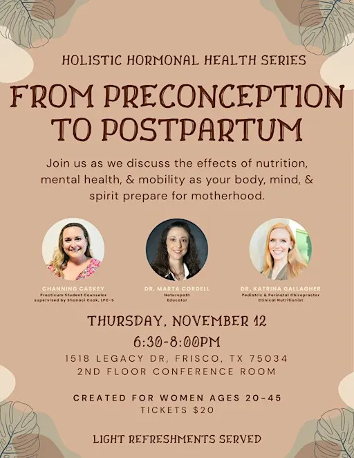 From Preconception to Postpartum