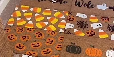 Makers Studio Retail Therapy AZ paint your own fall welcome mat!