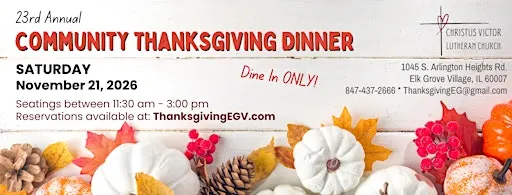 23rd Annual Thanksgiving Dinner
