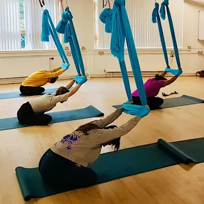Aerial Yoga Workshop: Flow and Deep Stretch, Edinburgh 9th Jan 12.45-2.15pm