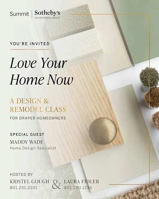 Love your home now. Design and remodel class