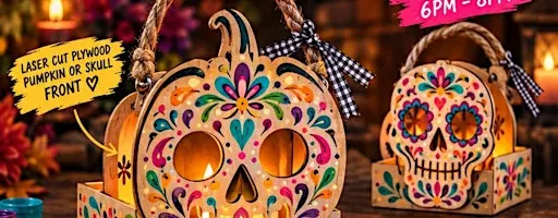 Make, Paint & Sip: Halloween Lantern