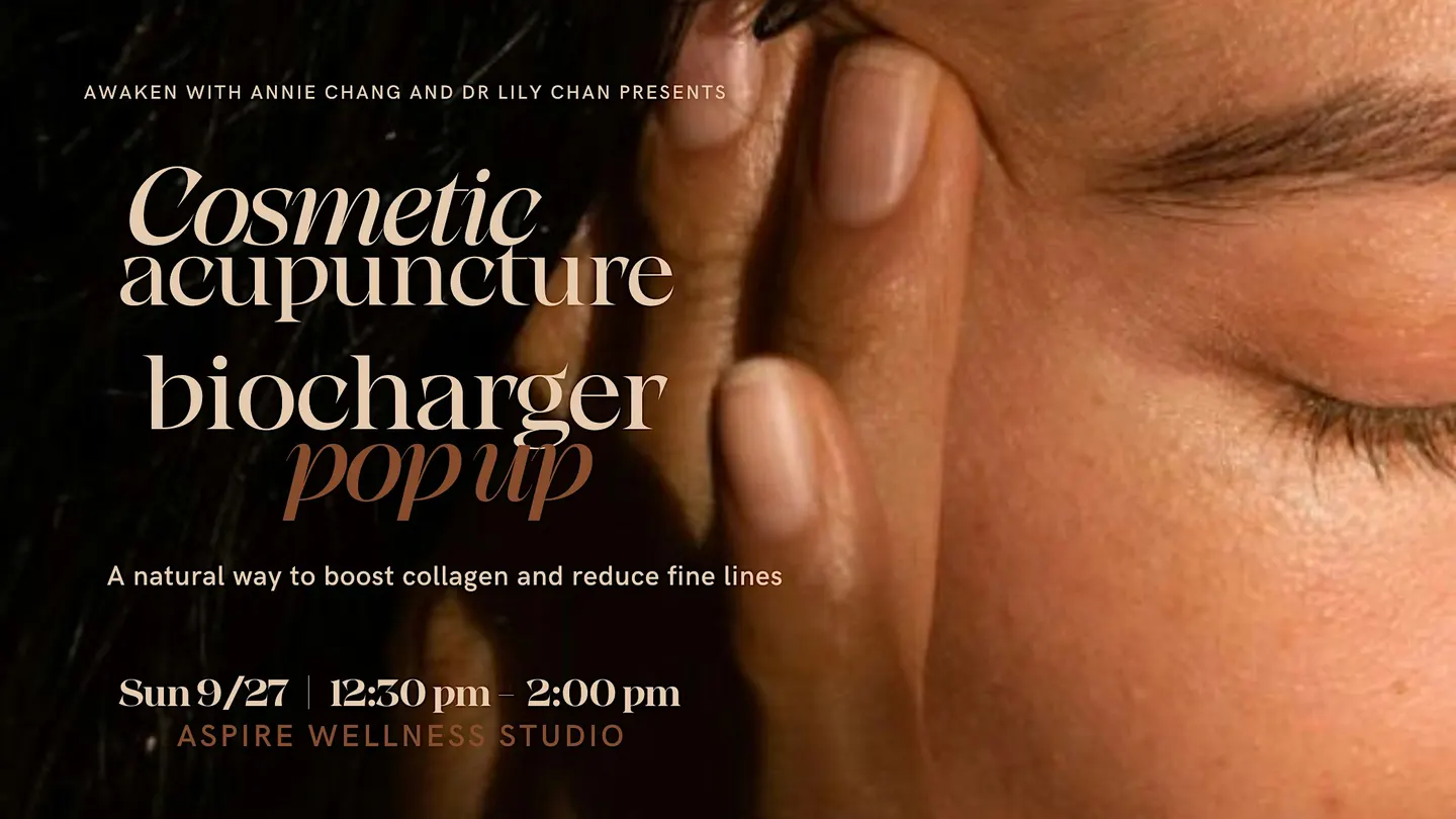 Cosmetic Acupuncture and BioCharger Pop Up