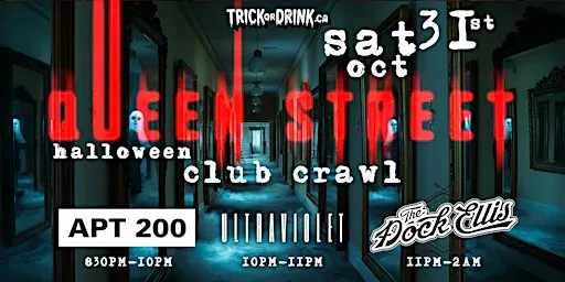 Queen West Club Crawl | Toronto Halloween Costume Party 2026 | Oct 31