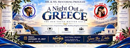 A Night Out in Greece - Our Youth Matter Gala 2027