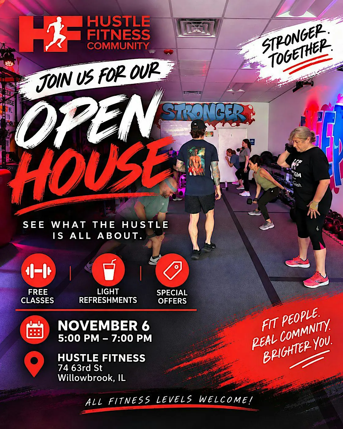 Hustle Fitness Open House | Free Workouts + Exclusive Offers