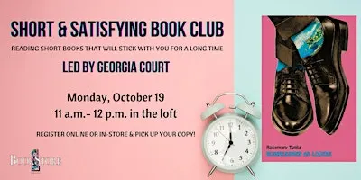 Short & Satisfying Book Club: "Businessmen As Lovers" by Rosemary Tonks