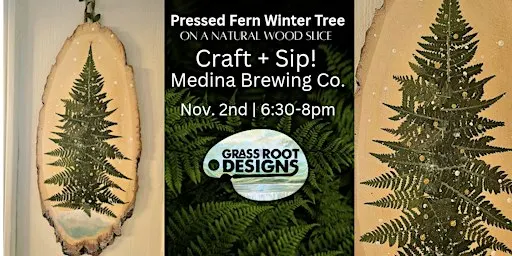 Pressed Fern Winter Tree | Medina Brewing Co.