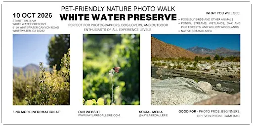 Pet-Friendly Nature Photo Walk - White Water Preserve